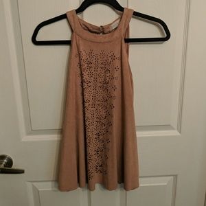 High Neck Sleeveless Swing Top